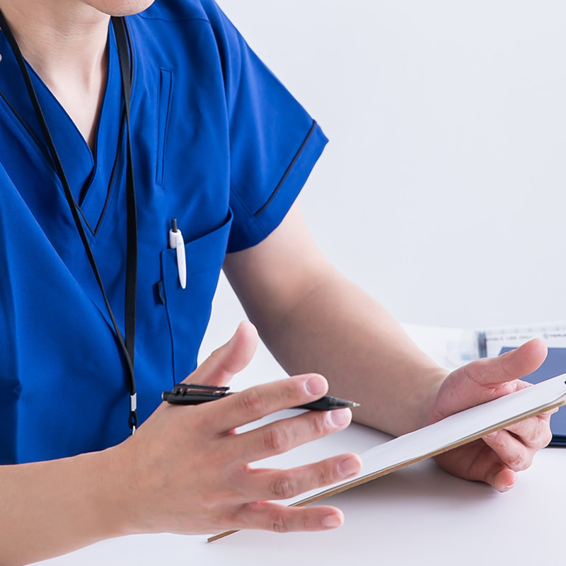 施術後の確認と指導